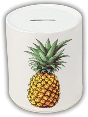 Ananas Baskılı Kumbara - Para Biriktirme Kumbarası