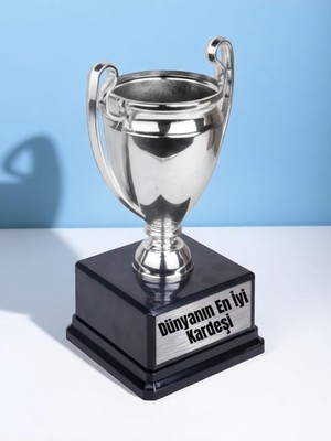 Dünyanın En Iyi Kardeşi Baskılı Kardeşe Ödül Başarı 23 cm Şampiyonluk Kupası Hediyesi