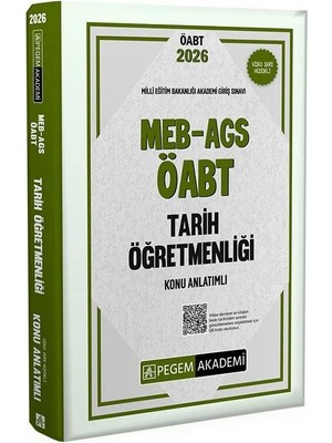 Pegem 2026 Öabt Meb-Ags Tarih Öğretmenliği Konu Anlatımı
