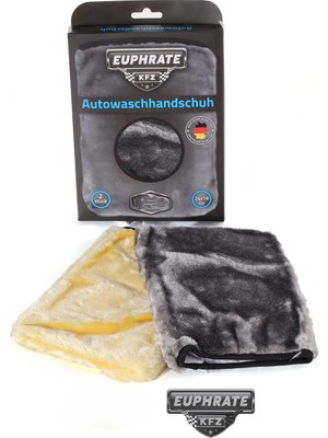 Euphrate Mikrofiber Yün Seramik Kaplamalı Araçlar Için Özel Yıkama Eldiveni (2 Li Paket) 24X18 Cm.