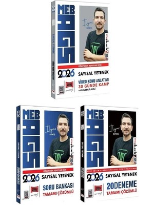 Yargı 2026 Meb-Ags Sayısal Yetenek 30 Günde Kamp Video Konu Anlatımı + Soru Bankası + 20 Deneme 3 Lü Set