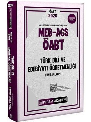 Pegem 2026 Öabt Meb-Ags Türk Dili ve Edebiyatı Öğretmenliği Konu Anlatımlı