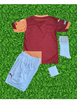 2026 Yeni Sezon Isimsiz Galatasarây.parçalı Çocuk Taraftar Forması Bileklik Maske Hediye