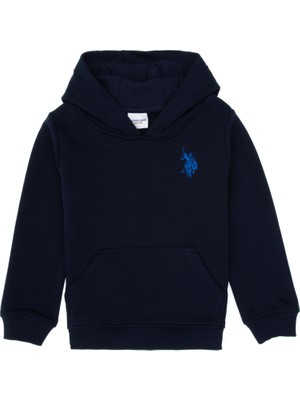 U.S. Polo Assn. Erkek Çocuk Lacivert Basic Kapüşonlu Sweatshirt 50313980-VR033
