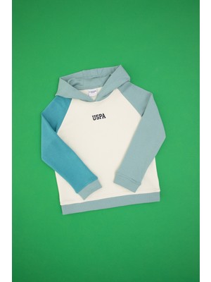 U.S. Polo Assn. Erkek Çocuk Mint Kapüşonlu Sweatshirt 50316606-VR090