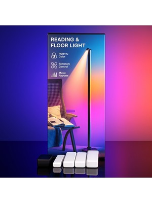 Profosyonel Spot Ledli LED Lambader Köşe Pixel Rgb+Ww+Gün Işığı Telefon+Kumanda Kontrollü