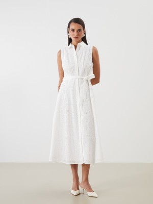 Lc Waikiki Yeni Sezon Ajurlu Gömlek Elbise