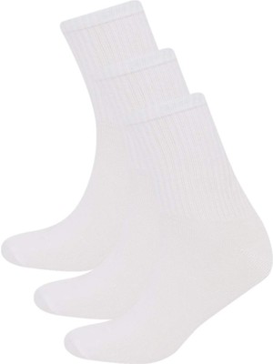 DeFacto Erkek 3'lü Pamuklu Soket Çorap D9162AXNS