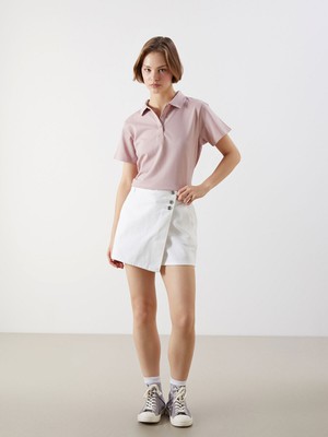 Lc Waikiki Yeni Sezon Dar Fit Kadın Jean Şort Etek