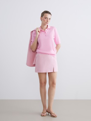 Lc Waikiki Yeni Sezon Beli Lastikli Kadın Jean Şort Etek