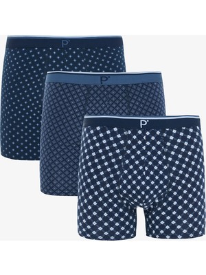 Erkek Puantiyeli 3'lü Boxer