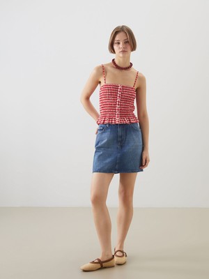 Lc Waikiki Yeni Sezon Dar Fit Mini Jean Etek