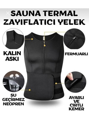 Ankaflex Premium Neopren Erkek Vücut Şekillendirici Korse Terleme Sporcu Sauna Korse