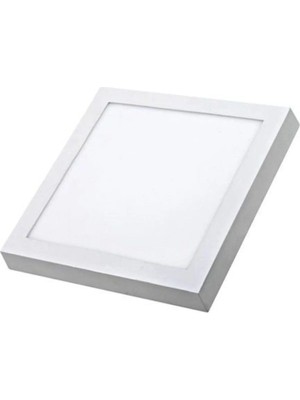 CATA CT-5234 18W Panel LED Armatür Beyaz Kare Sıva Üstü Metal Kasa Beyaz Işık 6400k