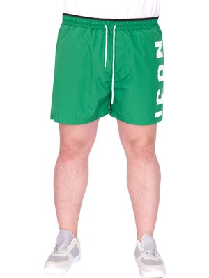 Mode Xl Büyük Beden Erkek Deniz Şortu Icon U25402 Yeşil