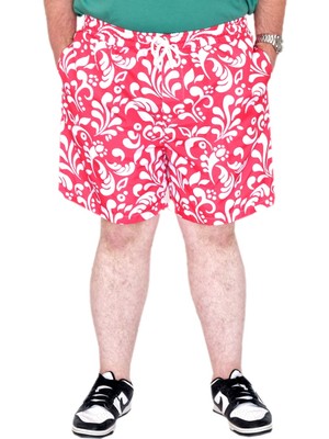 Mode Xl Büyük Beden Erkek Deniz Şortu Fox 25403 Kırmızı