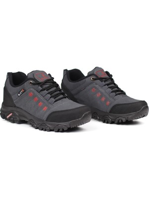 Erkek Füme Outdoor Trekking Ayakkabı Kaymaz Taban Suya Dayanıklı Hafif Rahat Günlük Yürüyüş ve Dağ Spor Ayakkabısı