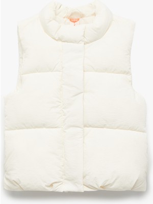 Dik Yaka Kolsuz Çıtçıt Kapamalı Şişme Yelek