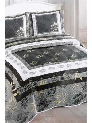 Camelia Baskılı Kapitoneli Çift Kişilik Yatak Örtüsü