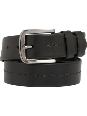 Tergan  Siyah Hakiki Deri Erkek Kemer - S1EK00000313-B13