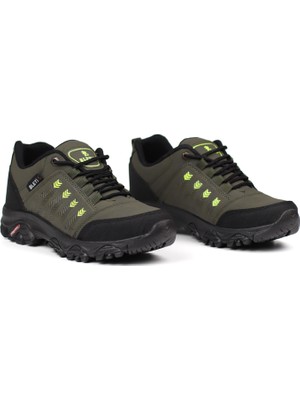 Erkek Haki Outdoor Trekking Ayakkabı Kaymaz Taban Suya Dayanıklı Hafif Rahat Günlük Yürüyüş ve Dağ Spor Ayakkabısı