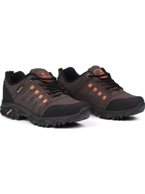 Erkek Kahve Outdoor Trekking Ayakkabı Kaymaz Taban Suya Dayanıklı Hafif Rahat Günlük Yürüyüş ve Dağ Spor Ayakkabısı