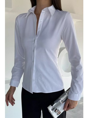 Kadın Slim Fit Gömlek P-00018509