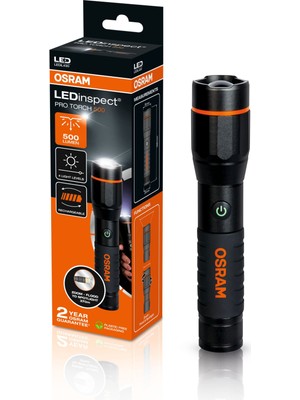 Osram Ledinspect Pro Torch 500 LEDIL430 Şarjlı El Feneri 500 Lümen (1 Ad.)