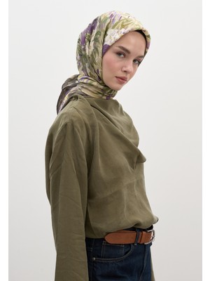 Josıane Desen Pamuklu Viskon Eşarp Vizon