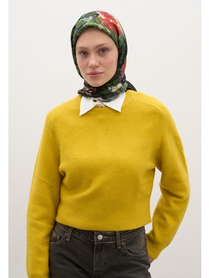 Josıane Desen Pamuklu Viskon Eşarp Siyah