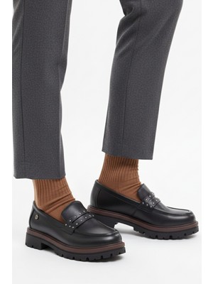 Mammamia Kadın Deri Loafer Ayakkabı D25KA-3175