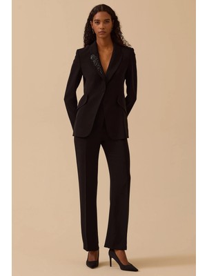 Seçil Kadın Tam Boy Normal Bel Pantolon 0001 Siyah