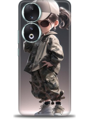 Huawei Honor 90 Kılıf Hd Baskılı Kılıf + Nano Tam Kaplayan Ekran Koruyucu 254