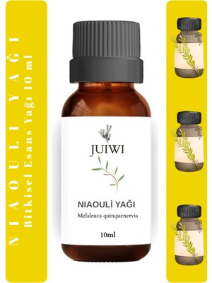 JUIWI Bitkisel Uçucu Koku Yağı Difüzör Esansı Buhurdanlık Çamaşır Yağı Niaouli Uçucu Yağı 10 ml