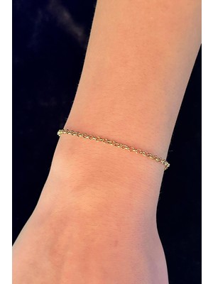 14 Ayar Altın Doch Bileklik 2.50 mm