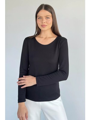 V Yaka Basıc Bluz P-00018596