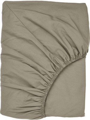 IKEA Ullvıde Yatak Pedi Için Lastikli Çarşaf Gri-Bej 160 x 200 Cm