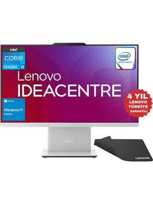 Lenovo Ideacentre Aıo Intel Core I5 13420H 64GB 2TB SSD 23.8" Fhd Windows 11 Home All-In-One Bilgisayar F0HN0053TR - Lenovo Mouse Pad WZ35