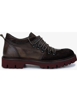 Valmenti Erkek Hakiki Deri Kahverengi Casual Bot 1158 4901 Erk Ayk SK25-26 T.morro