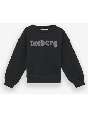 Bg Store Kız Çocuk Siyah Sweatshirt