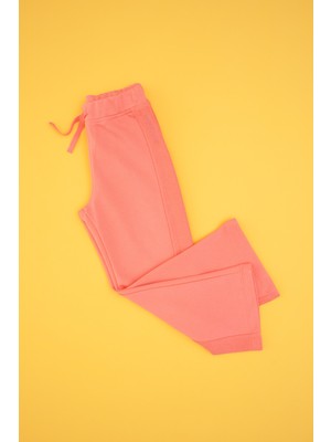 U.S. Polo Assn. Kız Çocuk Neon Pembe Şeritli Eşofman Altı 50317901-VR105