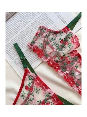 Çiçekli Dantelli Bralet