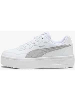 Puma Court Lally Skye Dayınight Beyaz-Gri Kadın Sneaker 404295-02