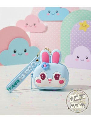 Sevimli Silikon Tavşan Para Cüzdanı ve Anahtarlık