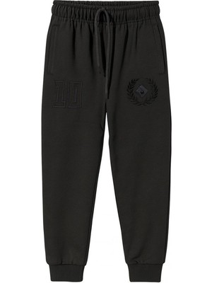 Erkek Garson Eşofman Jogger Erkek Çocuk Eşofman Alt T18EG-11318-SIYAH