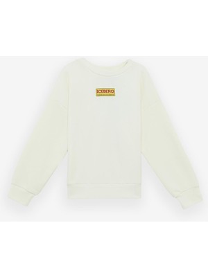 Bg Store Erkek Çocuk Kırık Beyaz Sweatshirt