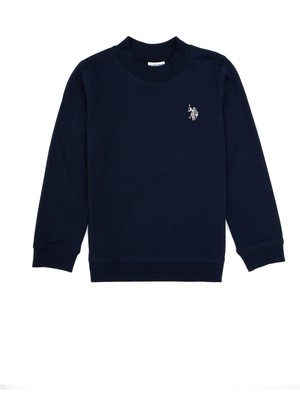 U.S. Polo Assn. Erkek Çocuk Lacivert Basic Bisiklet Yaka Sweatshirt 50314971-VR033
