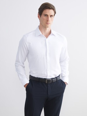 Lc Waikiki Yeni Sezon Slim Fit Uzun Kollu Armürlü Erkek Gömlek