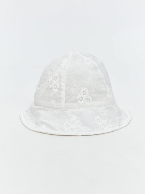 Lc Waikiki Yeni Sezon Çiçek Nakışlı Kız Bebek Bucket Şapka
