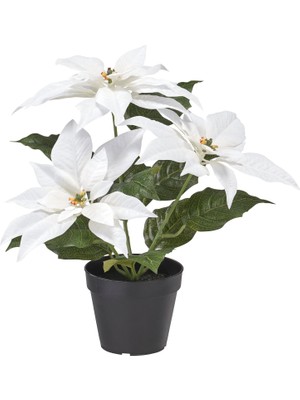 Yapay Bitki, Beyaz, 12 Cm, Atatürk Çiçeği
